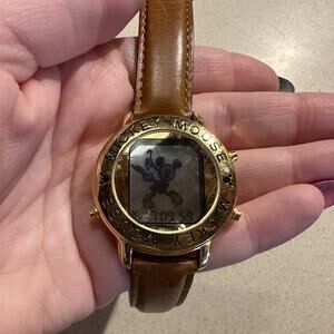 Vintage Disney Lorus by Seiko Digital Dancing Mickey Mouse Musical Watch w/Alarm
